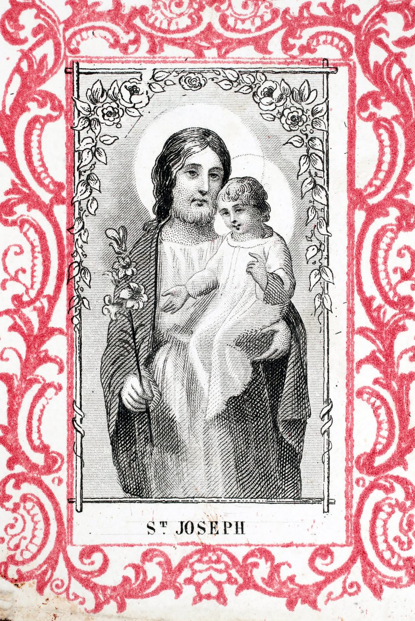 São José e o Menino Jesus. França. (foto) de Ferdinand Georg Waldmuller