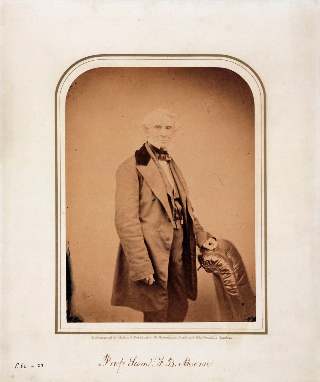 Samuel F B Morse, artista americano e o inventor do código Morse, c 1870 de Frederick (attr. to) Barnard