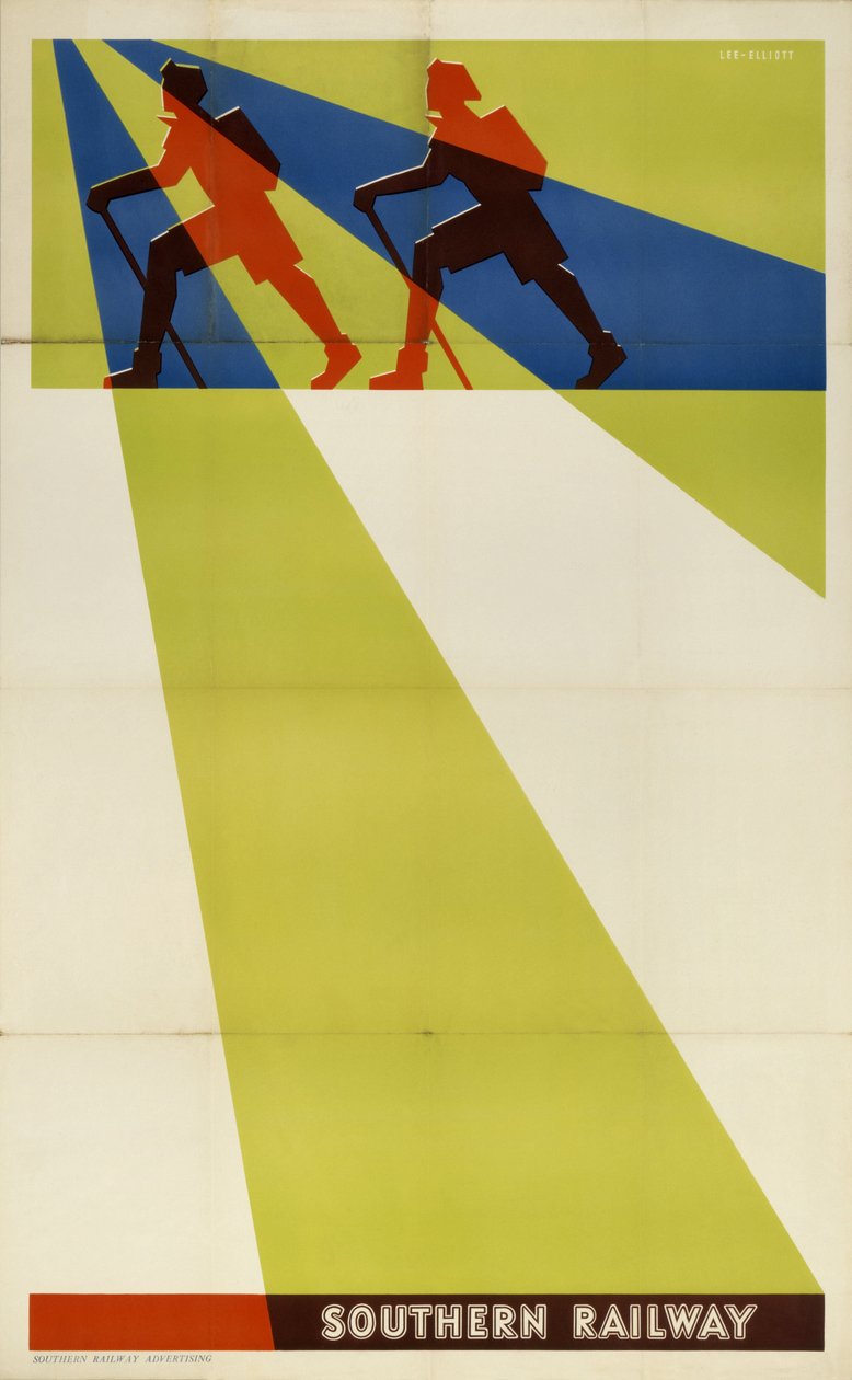 Cartaz do estoque da Ferrovia do Sul de Frederick (attr. to) Barnard
