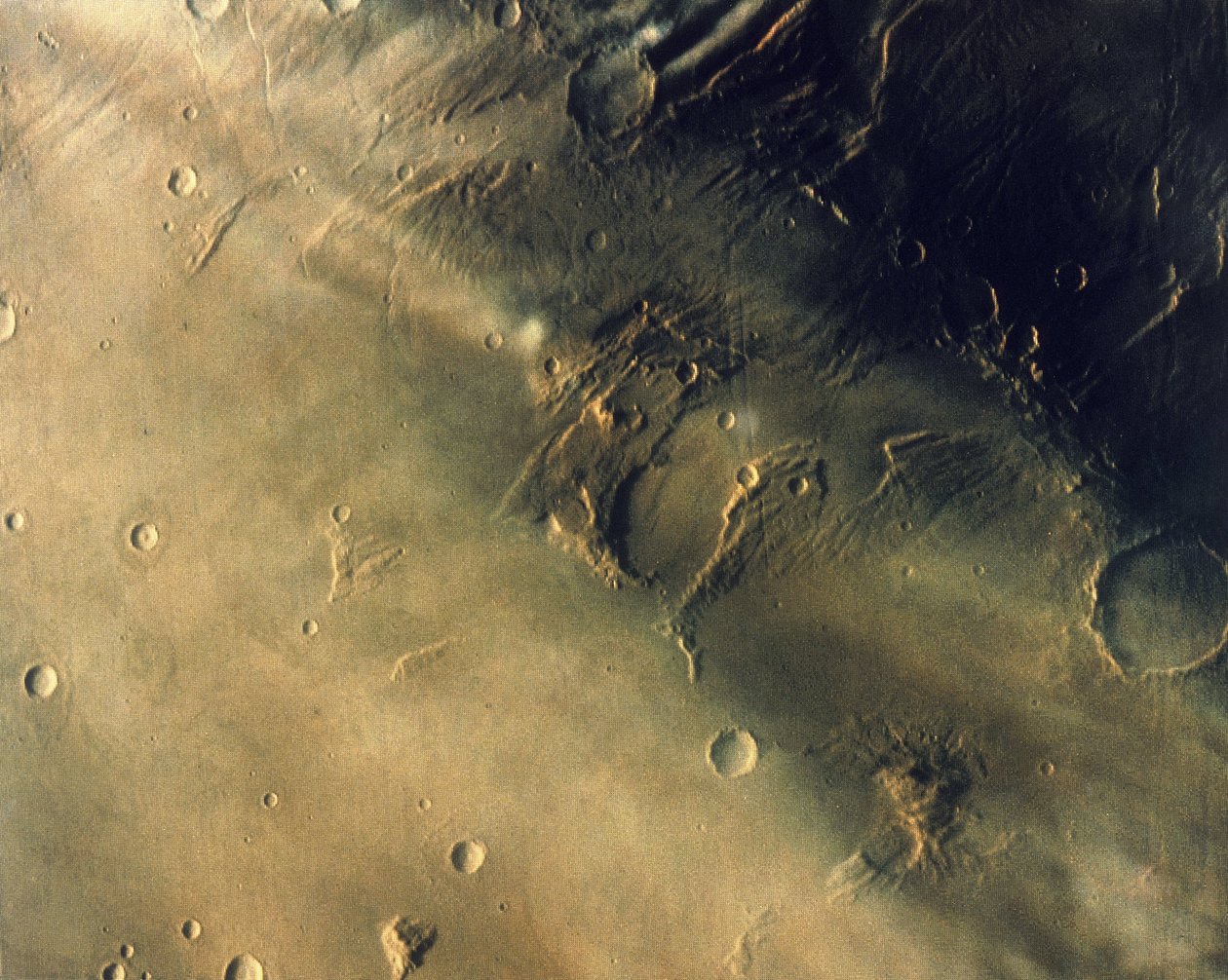 Superfície do planeta Marte de Frederick (attr. to) Barnard