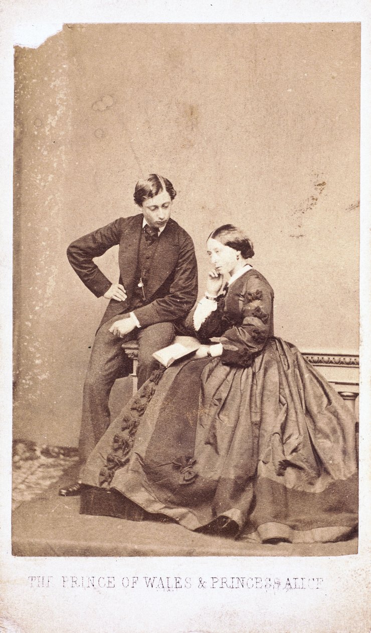 O Príncipe de Gales e a Princesa Alice de Ferdinand Georg Waldmuller
