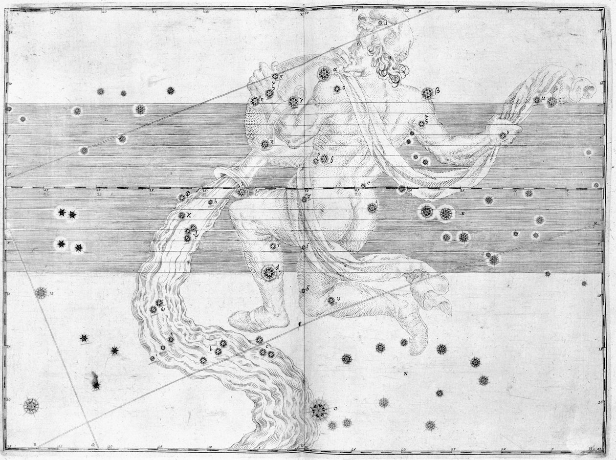 A constelação Aquarius de Frederick (attr. to) Barnard
