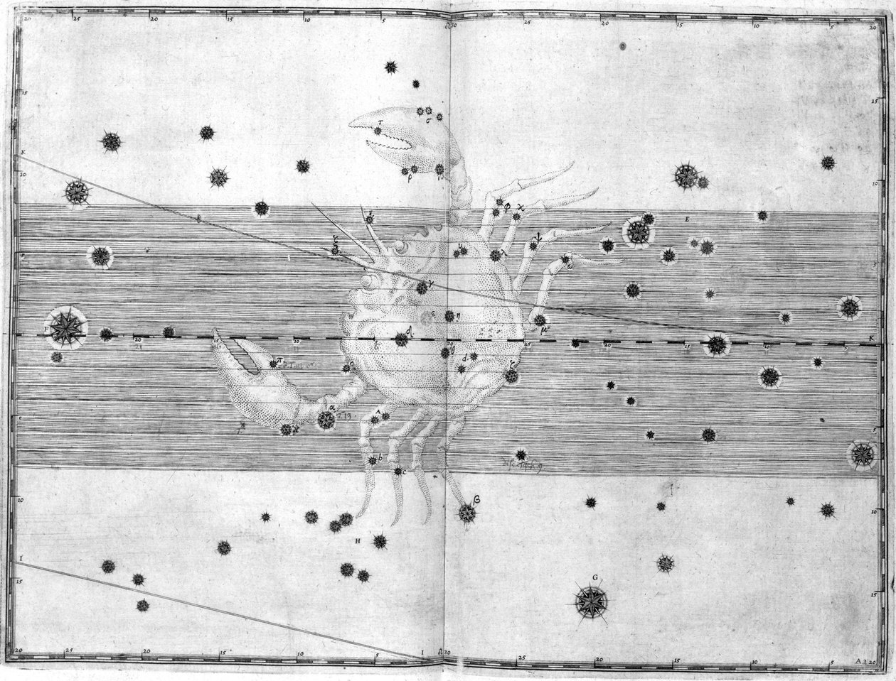 A constelação Câncer de Frederick (attr. to) Barnard