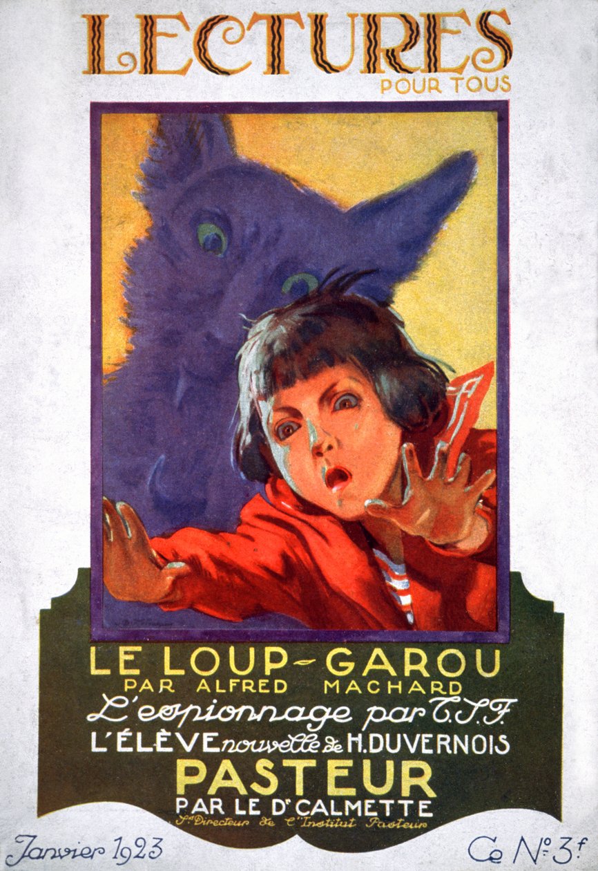 O lobisomem. 1923 (gravura) de . .