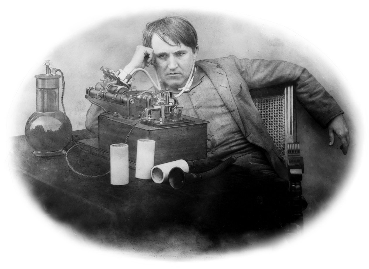 Thomas Edison, inventor americano de Frederick (attr. to) Barnard