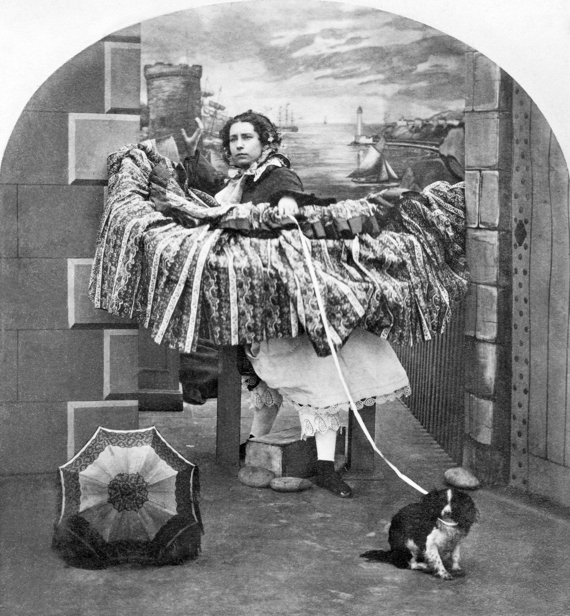 Reino Unido : Stereoscope Entitled A Stylish Affair, c1860 de Ferdinand Georg Waldmuller