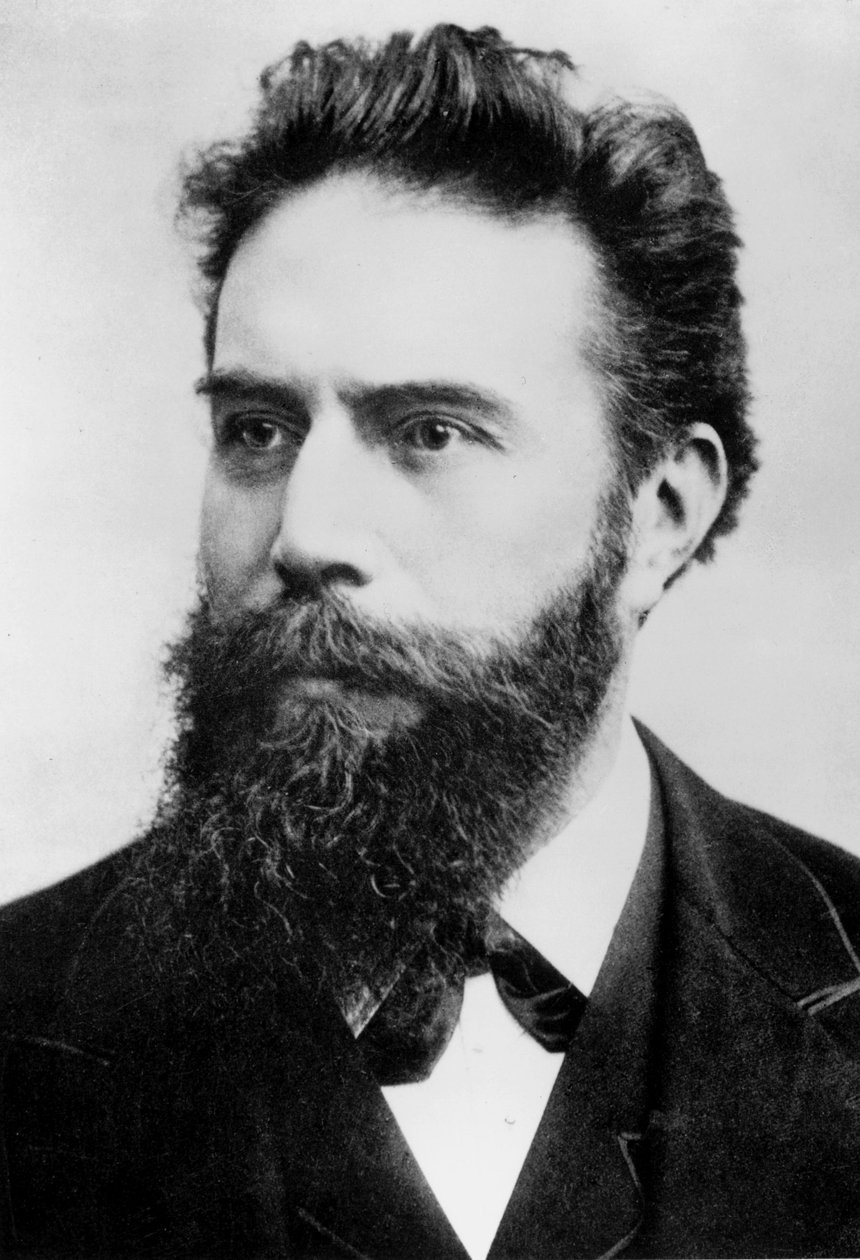Wilhelm Conrad Roentgen, físico alemão, c 1890 de Ferdinand Georg Waldmuller