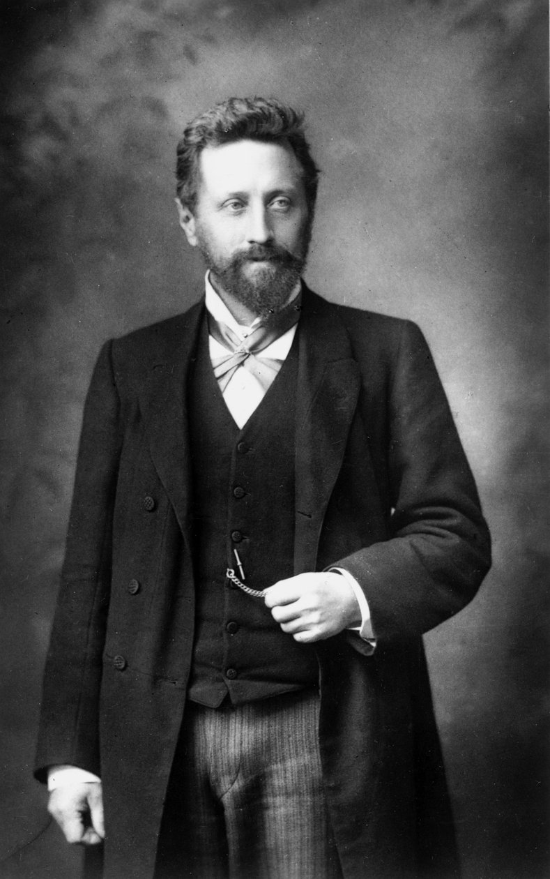 William Ayrton, engenheiro britânico, c 1890 de Frederick (attr. to) Barnard