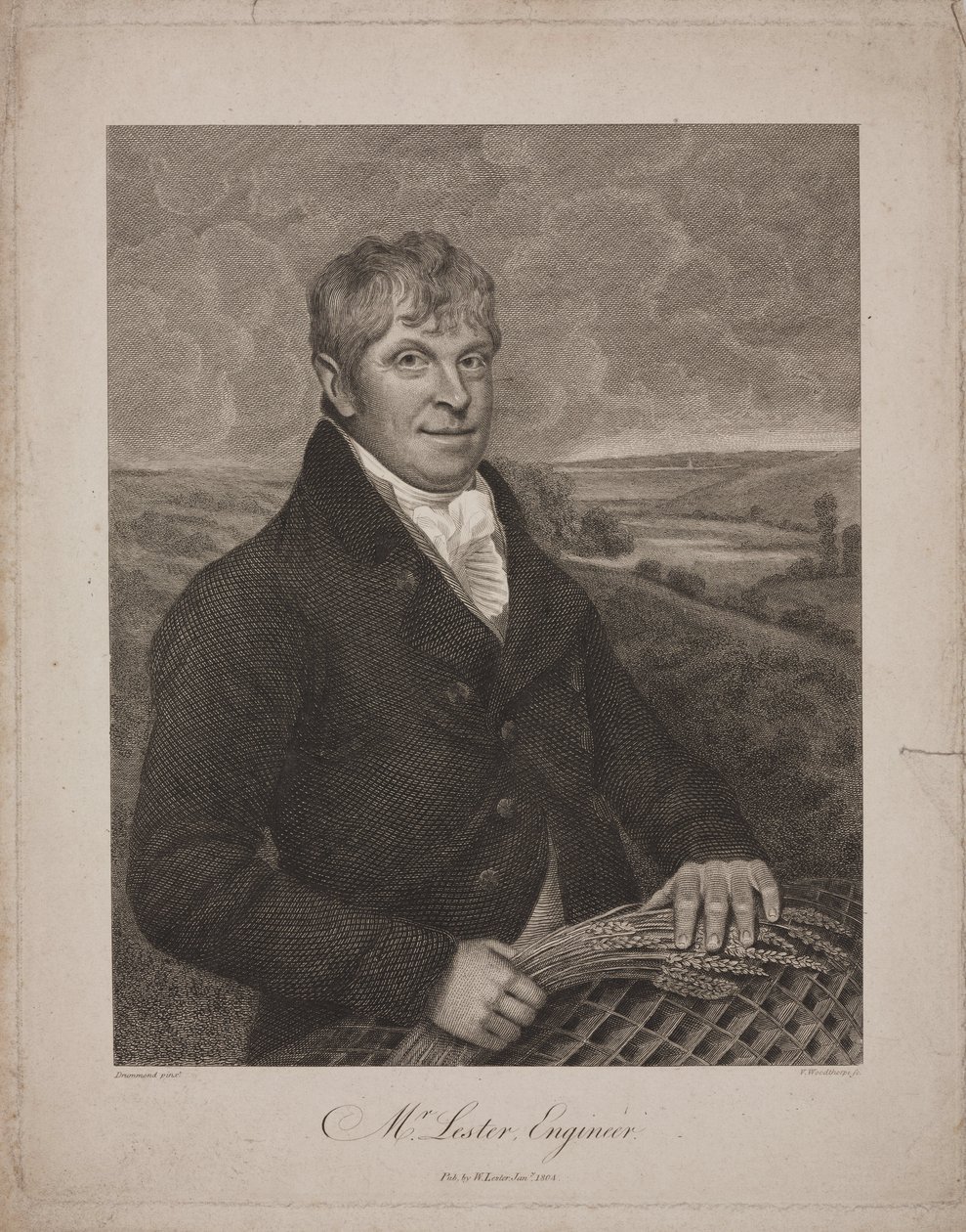 William Lester, engenheiro britânico de Frederick (attr. to) Barnard