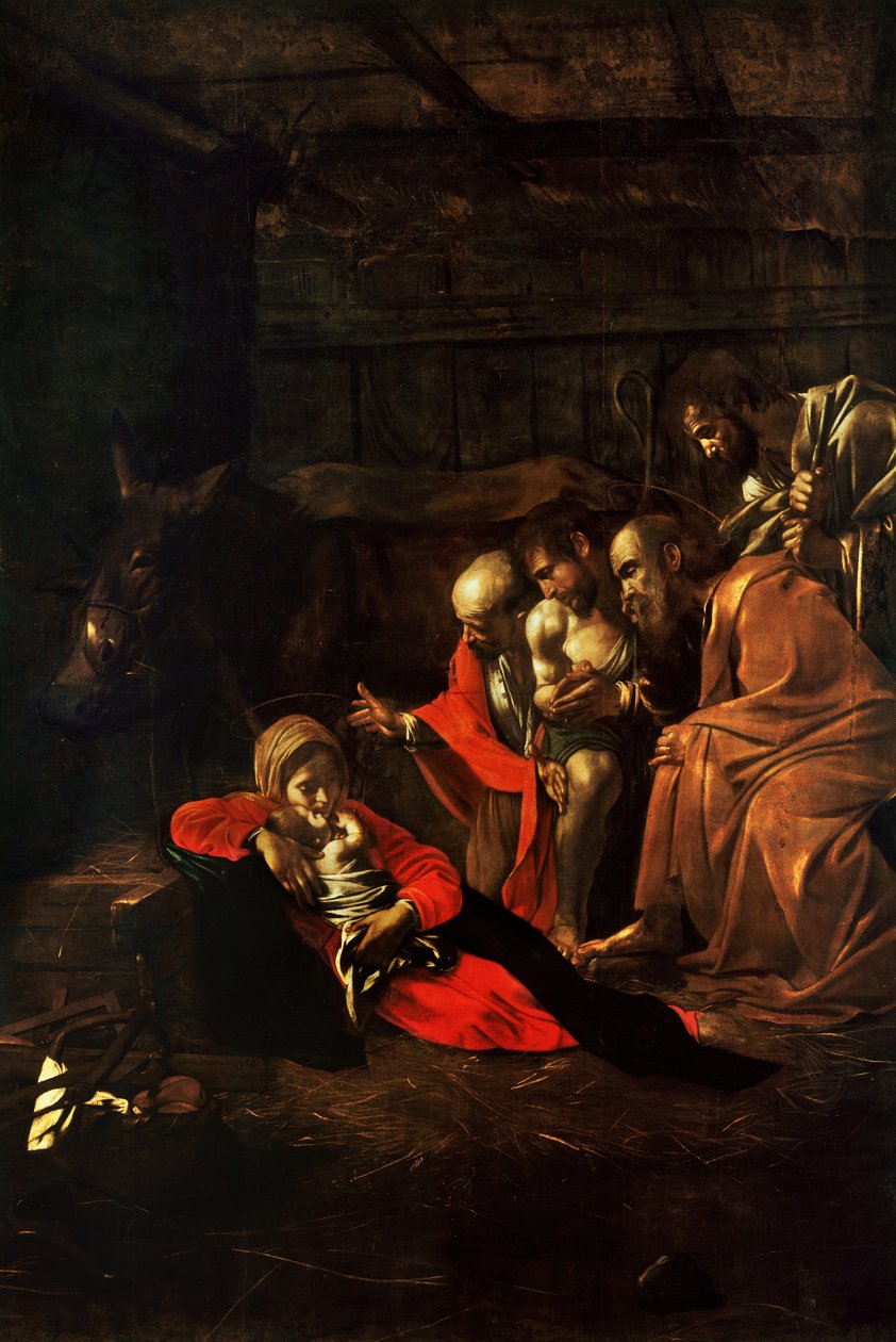 Adoração dos Pastores de Caravaggio