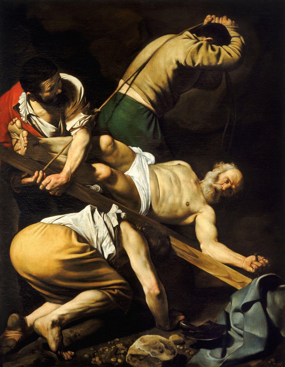 Crucificação de São Pedro de Michelangelo Merisi da  Caravaggio
