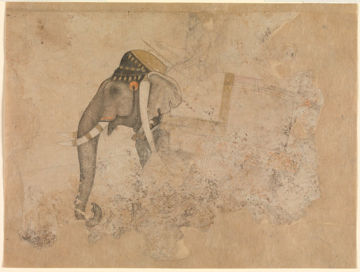 Hashim. Elefante e Cavaleiro. ca. 1640 Metropolitan Museum of Art, New-York de Hashim