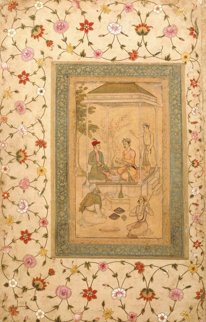 Filhos de Akbar, Sultan Daniyal e Sultan Murad, c.1600-1605 de   Manohar