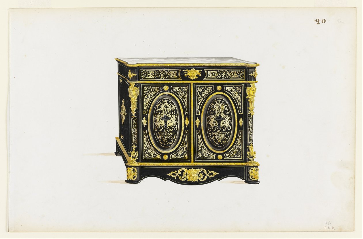 Projeto para um gabinete no estilo Boulle de Pagny