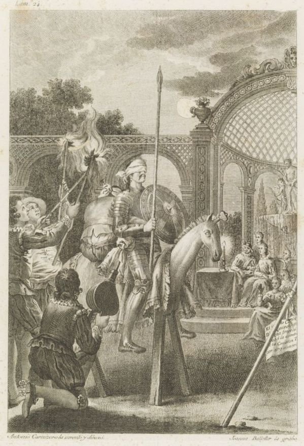 Miguel de Cervantes Saavedra no engenhoso fidalgo Don Quixote de la Mancha de after Antonio Carnicero