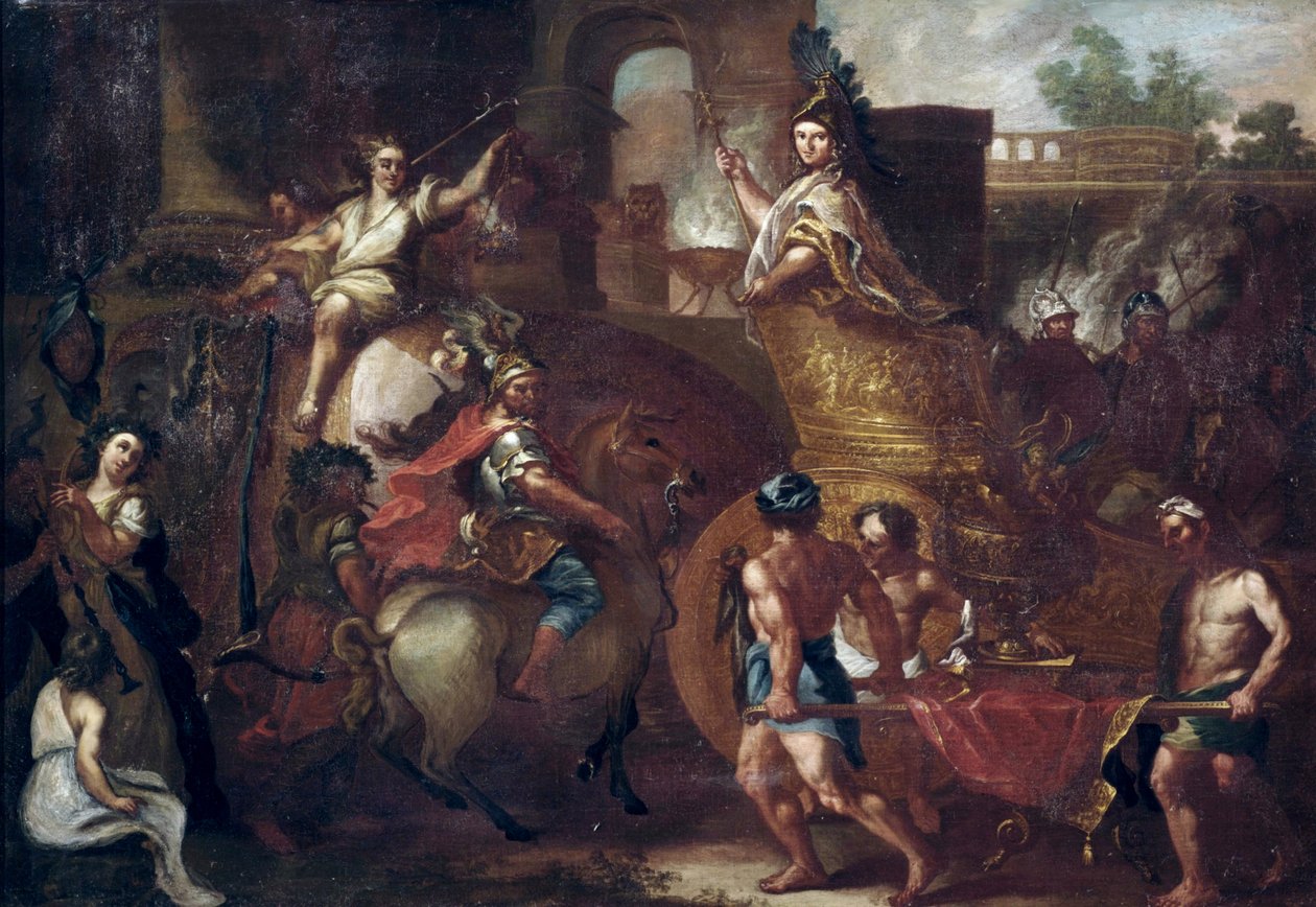 Entrada de Alexandre, o Grande na Babilônia de after Charles Le Brun