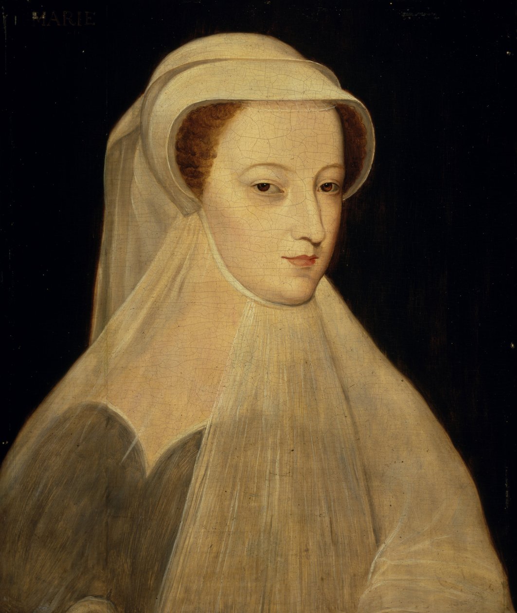 Maria, Rainha dos Escoceses, 1542-1587. Reinado 1542-1567 Em luto branco de François Clouet