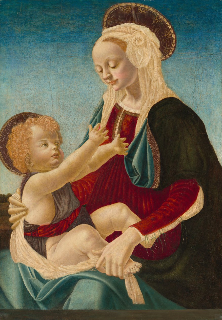 Madonna e criança de after Andrea del Verrocchio