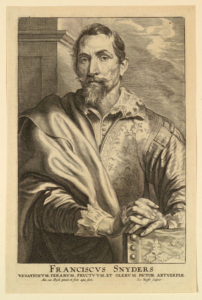 Retrato de Frans Snyders, dos ícones dos príncipes dos homens de after Anthony van Dyck
