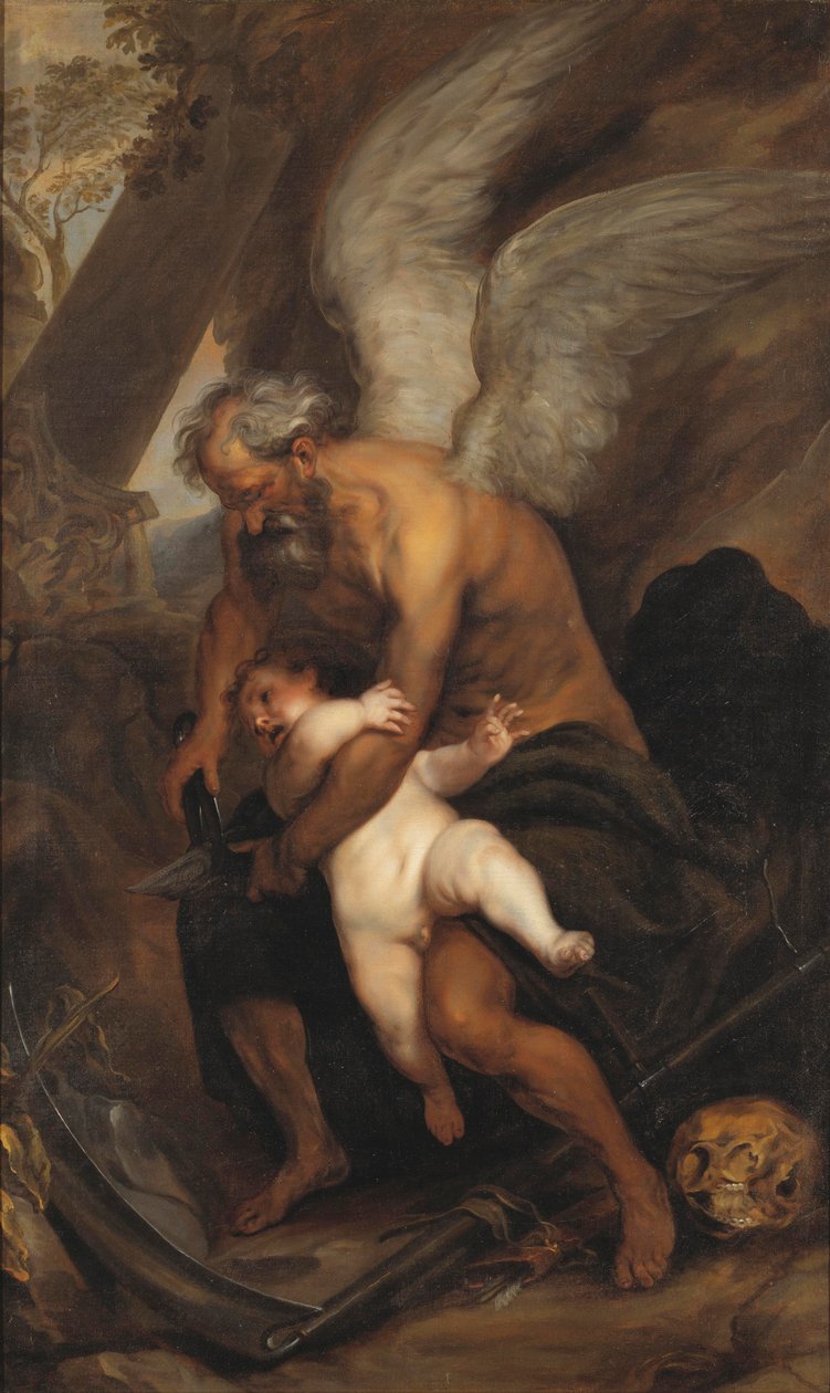 Time Clipping as asas do amor de after Anthony van Dyck