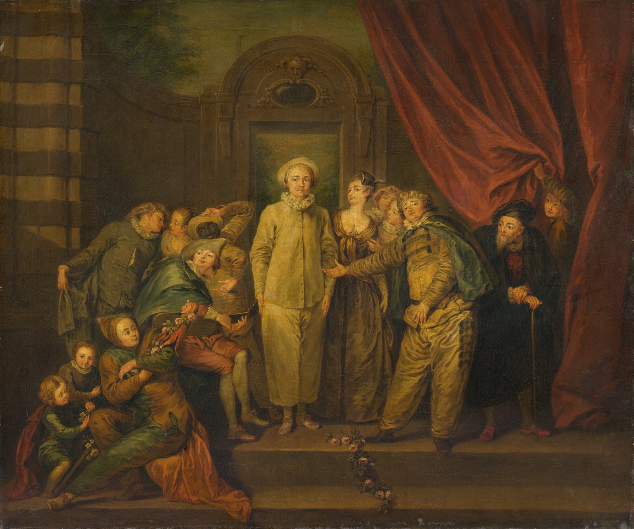Os Comediantes Italianos (cópia) de after Antoine Watteau