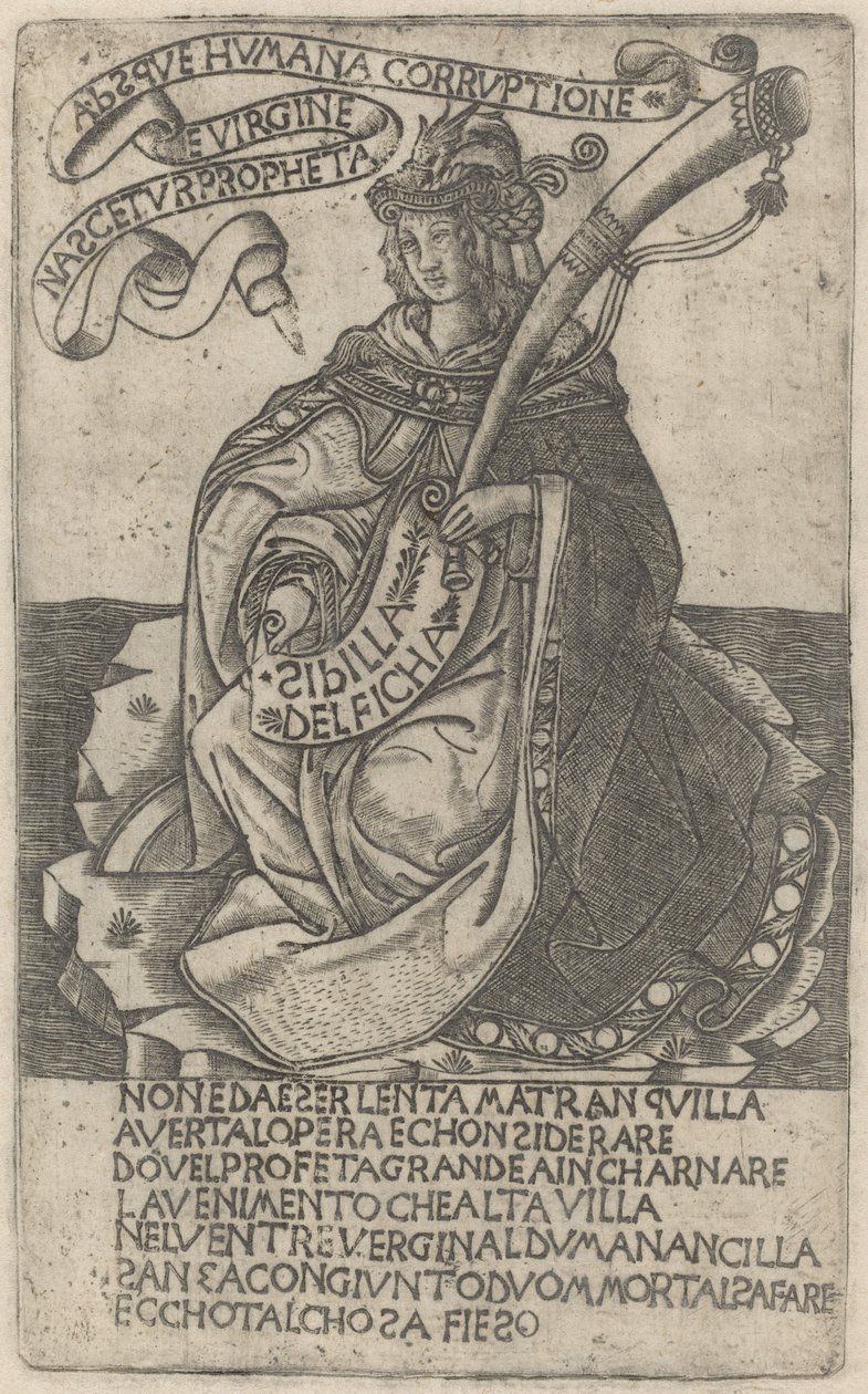 Sibila de Delfos de after Baccio Baldini