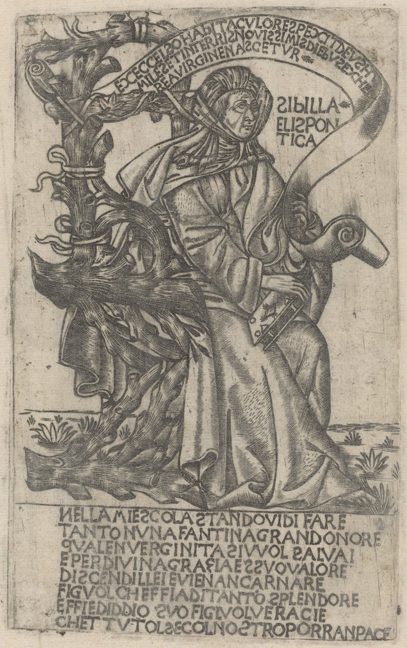 Sibila Helespontina de after Baccio Baldini
