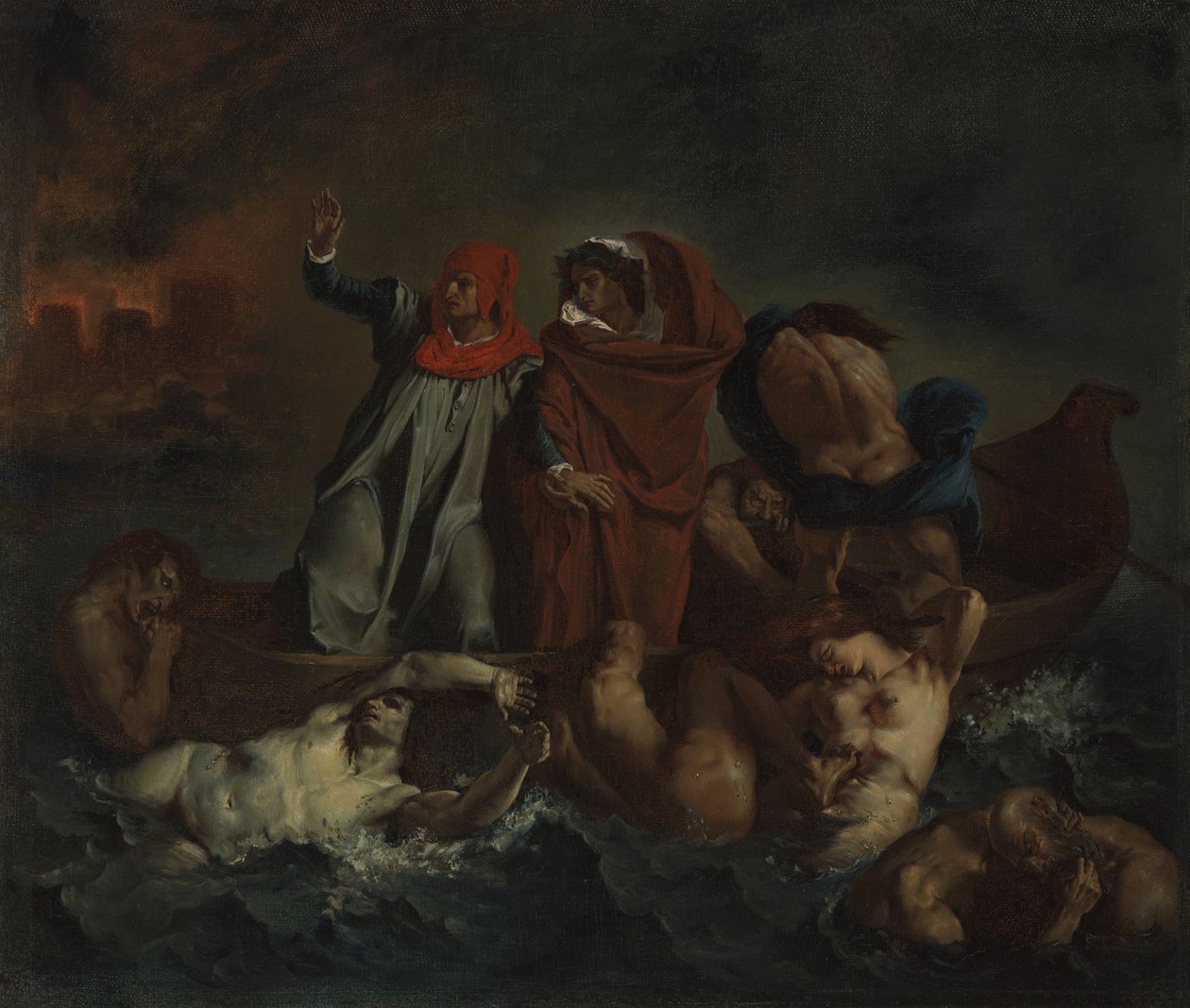 Casca de Dante de after Eugène Delacroix