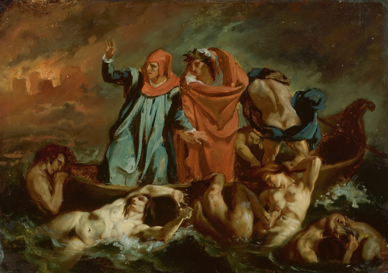 A Casca de Dante, 184060. de after Eugène Delacroix