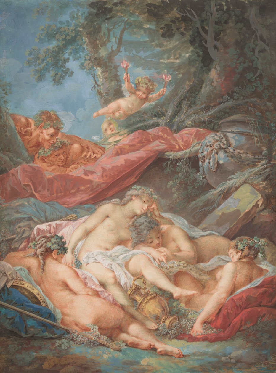 Bacantes Adormecidos de after François Boucher Jacques Charlier