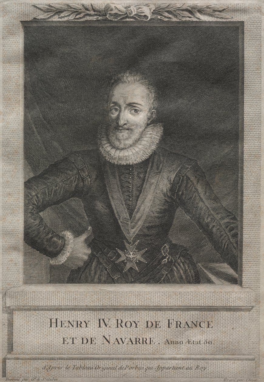 Henrique IV, rei da França de after Gabriel de Saint Aubin