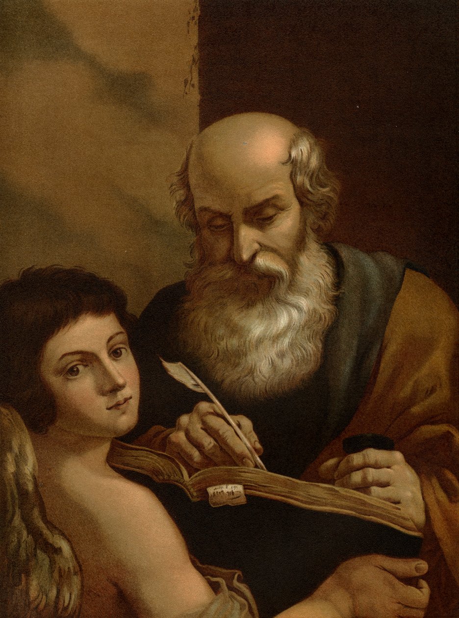 O evangelista Mateus de after Guercino