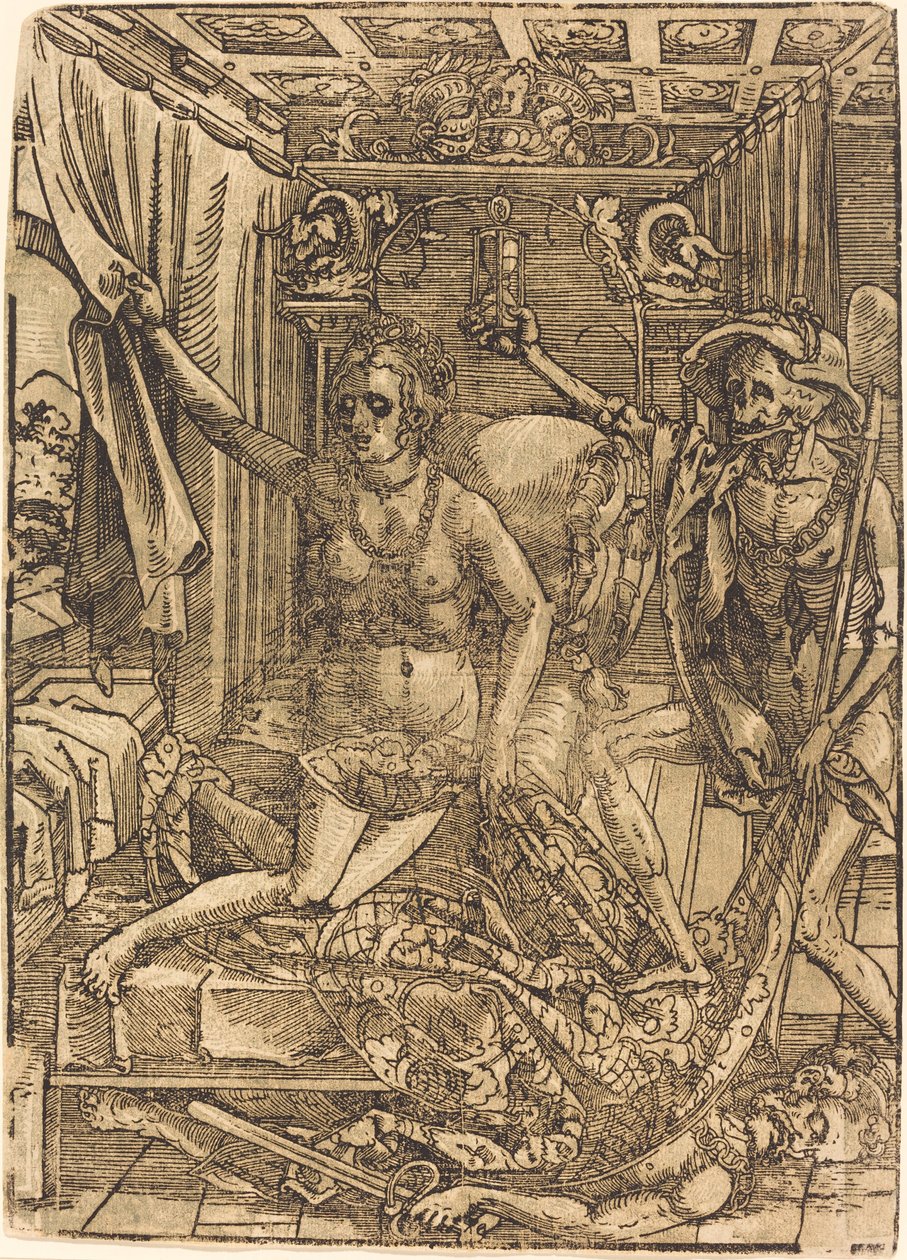 A Morte e a Cortesã de after Hans Sebald Beham