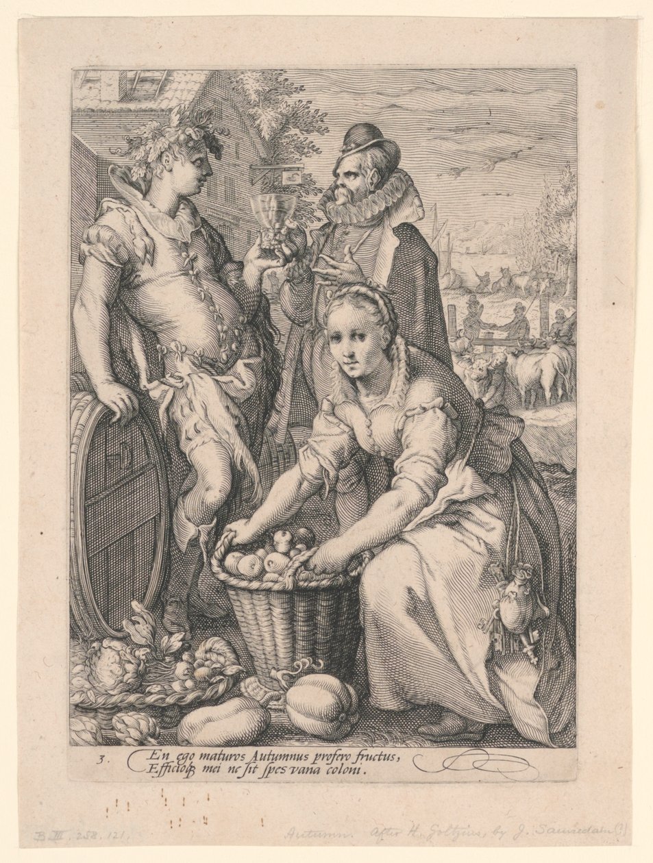 Quatro Estações (Outono) de after Hendrik Goltzius