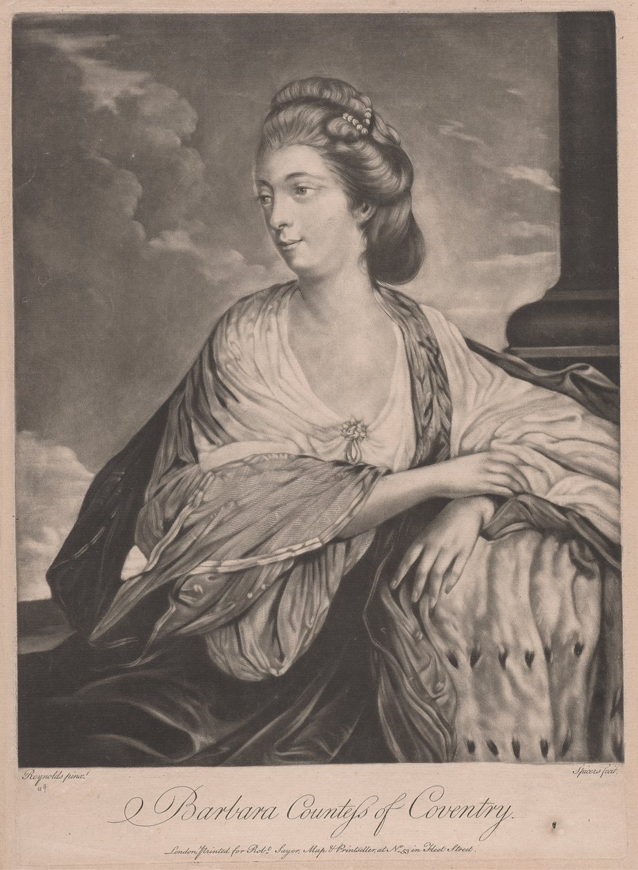 Bárbara, Condessa de Coventry de after Henry Spicer