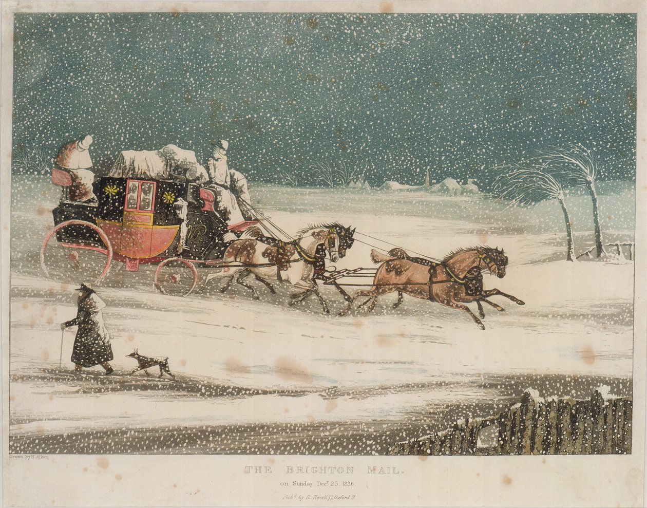 The Brighton Mail, 1836 de after Henry Thomas Alken