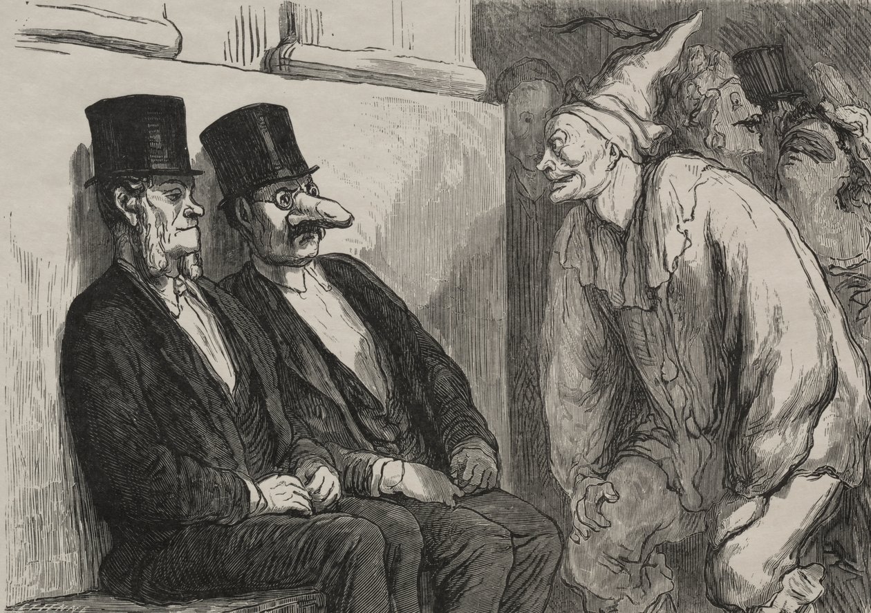 No baile da ópera: você está se divertindo demais de after Honoré Daumier