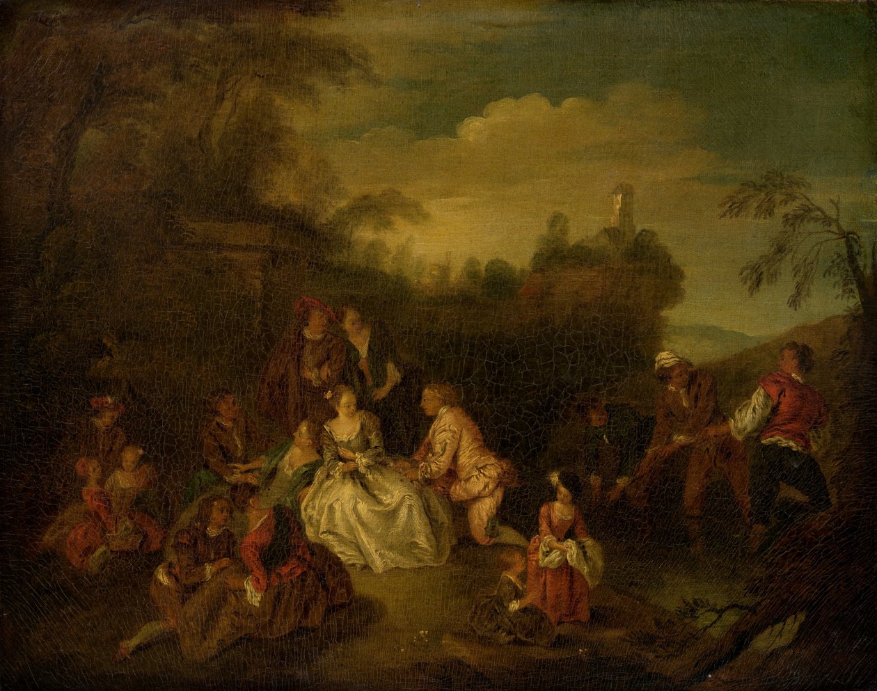 O dom dos pescadores de after Jean Baptiste Joseph Pater