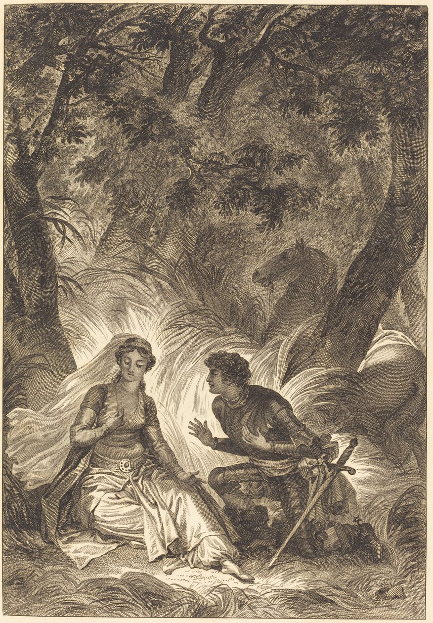 A noiva do rei de Garbe: O cavaleiro de after Jean Honoré Fragonard