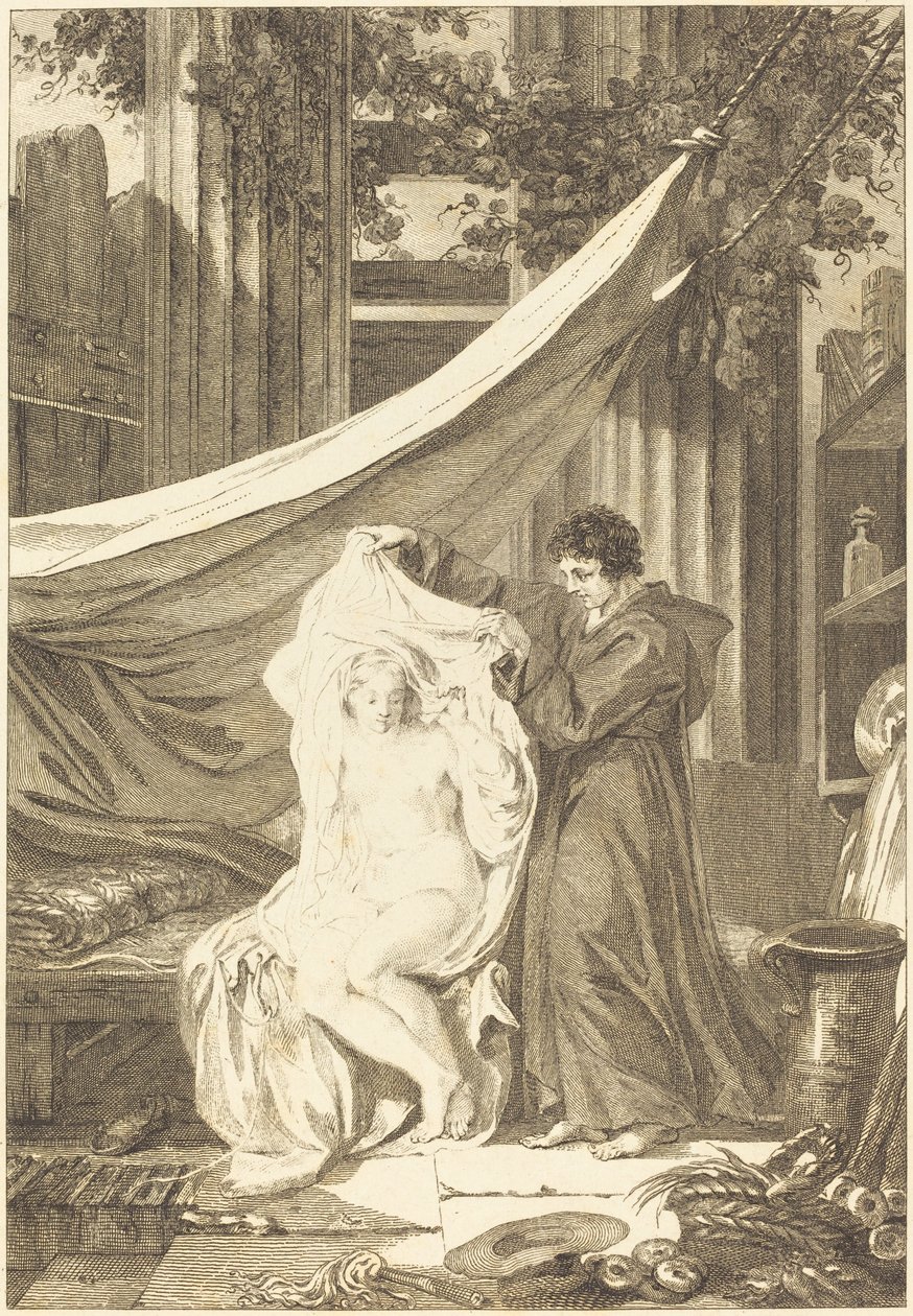O Eremita (O Diabo no Inferno) de after Jean Honoré Fragonard