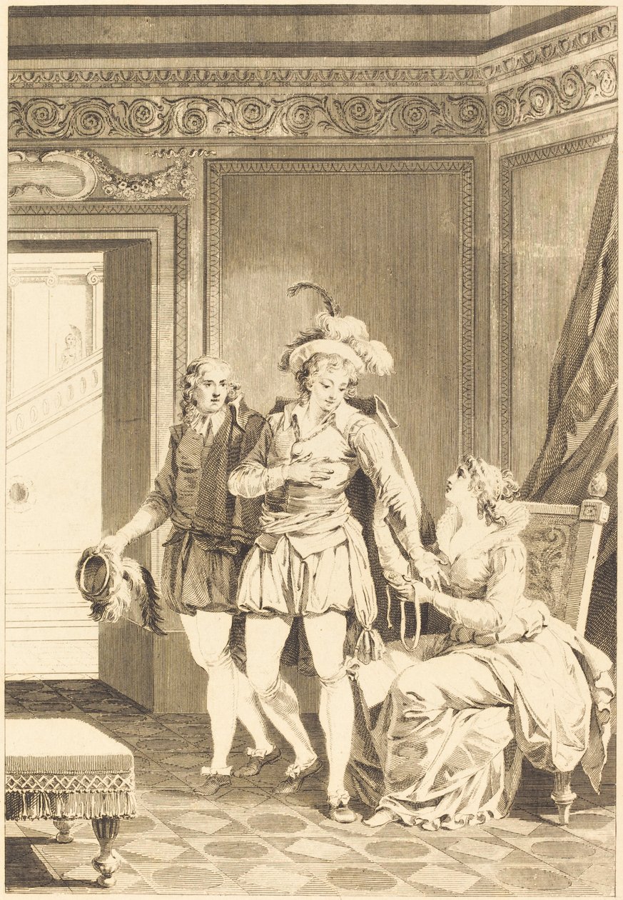 Mona Lisa: A Partida de after Jean Jacques François Le Barbier I