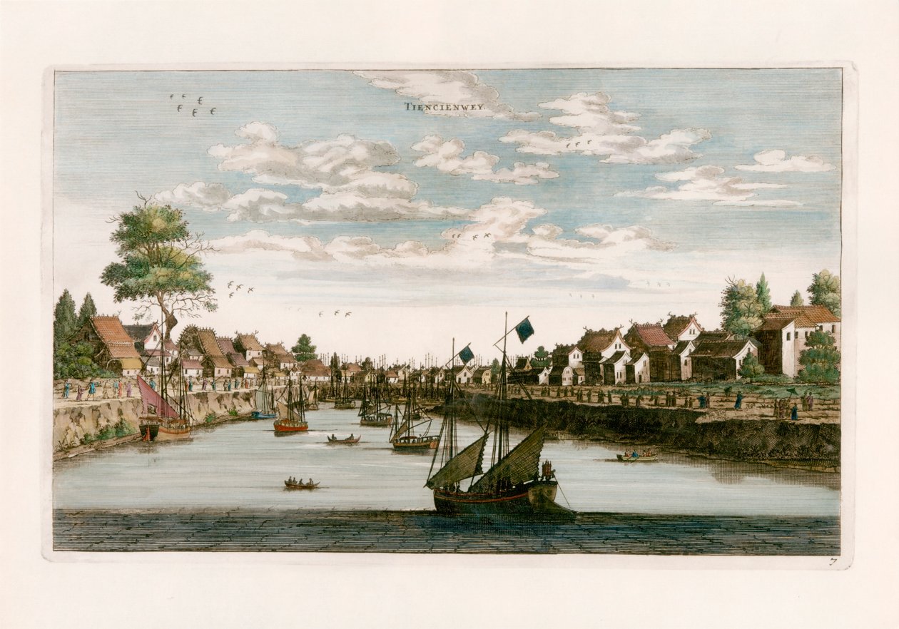 Tiencienwey de after Johannes Nieuhof