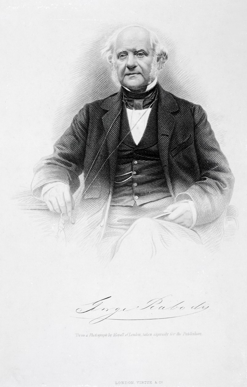 George Peabody, c.1850s de John Jabez Edwin Paisley Mayall