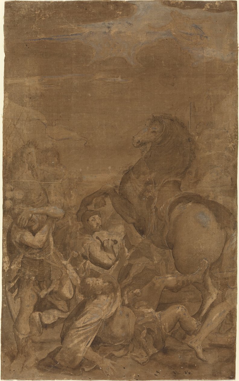 A conversão de São Paulo de after Lodovico Carracci