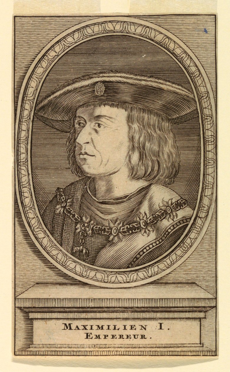 Retrato de Maximiliano I (1459-1519) de after Lucas van Leyden