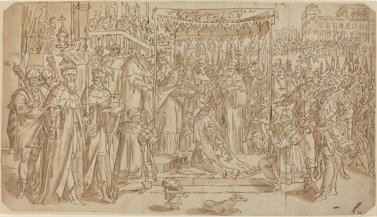 Coroação do Imperador de after Maarten de Vos