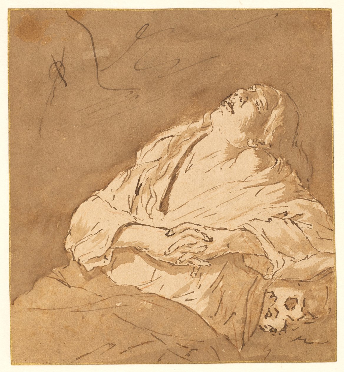 Santa Maria Madalena em êxtase de after Michelangelo Merisi da Caravaggio