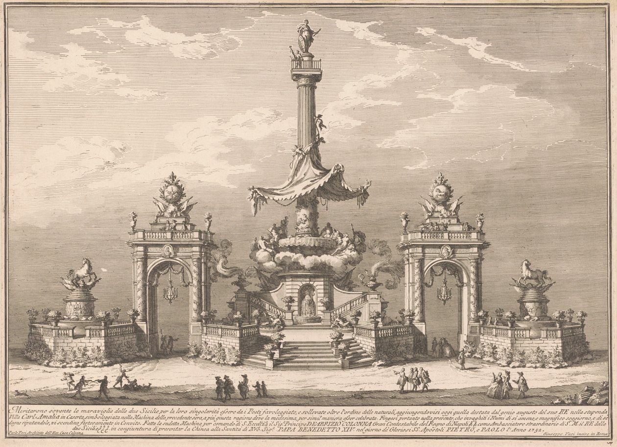 A Seconda Macchina para a Chinea de 1752: O Banquete dos Deuses em Villa Carl