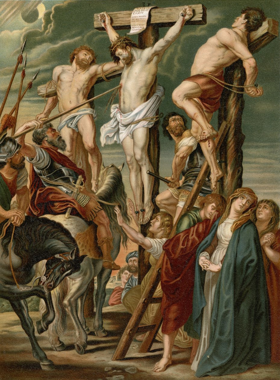 O impulso da lança de after Peter Paul Rubens