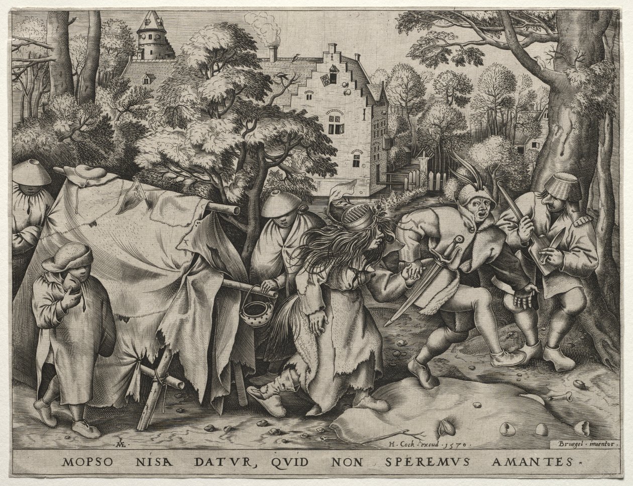 O casamento de Mopsus e Nisa de after Pieter Bruegel